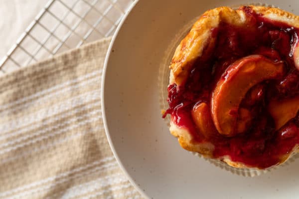 Sour Cherry Peach Crostata