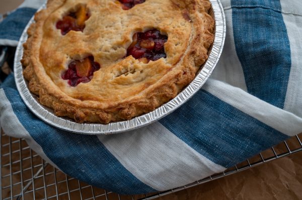 Sour Cherry Peach Pie