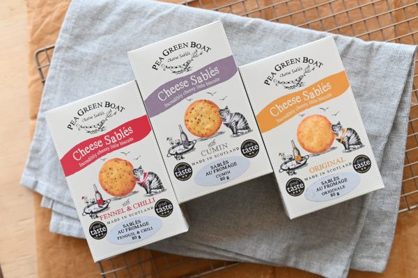 Pea Green Boat Cheese Sablés