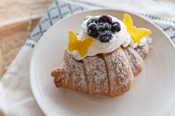 White Chocolate & Blueberry Filled Croissant